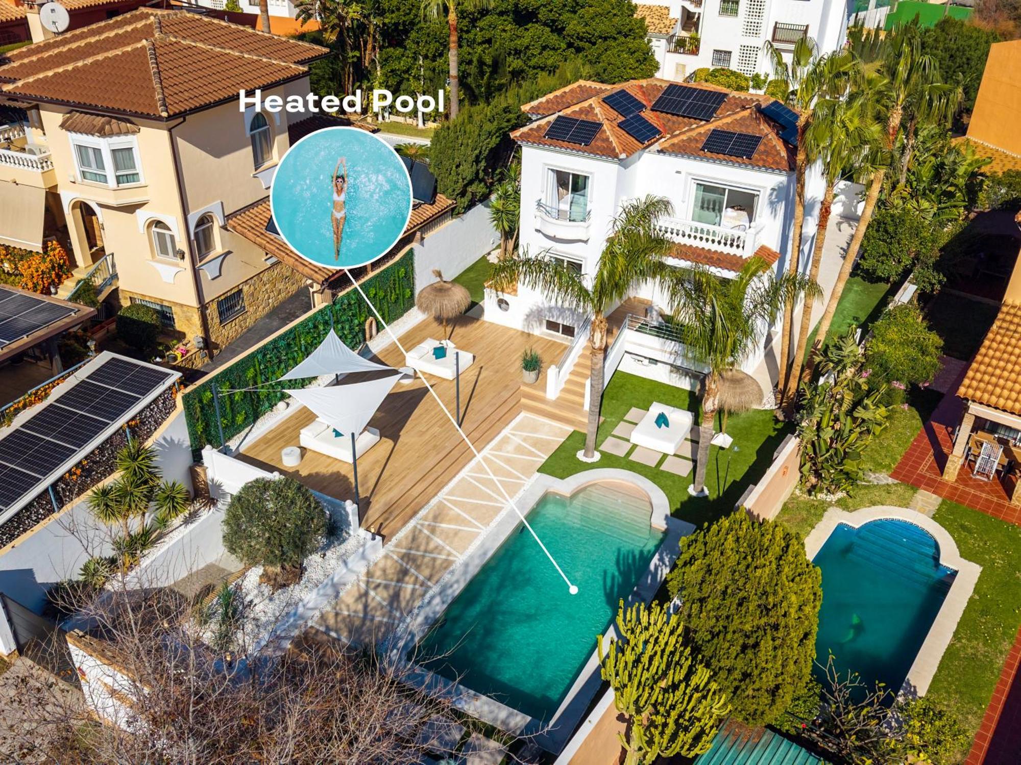 Vacation Marbella I Sunny Camelia Villa Heated Pool, Recently Renovated, Best Residential Neighborhood In Benalmadena, Short Walk To The Beach, Cinema Room Экстерьер фото